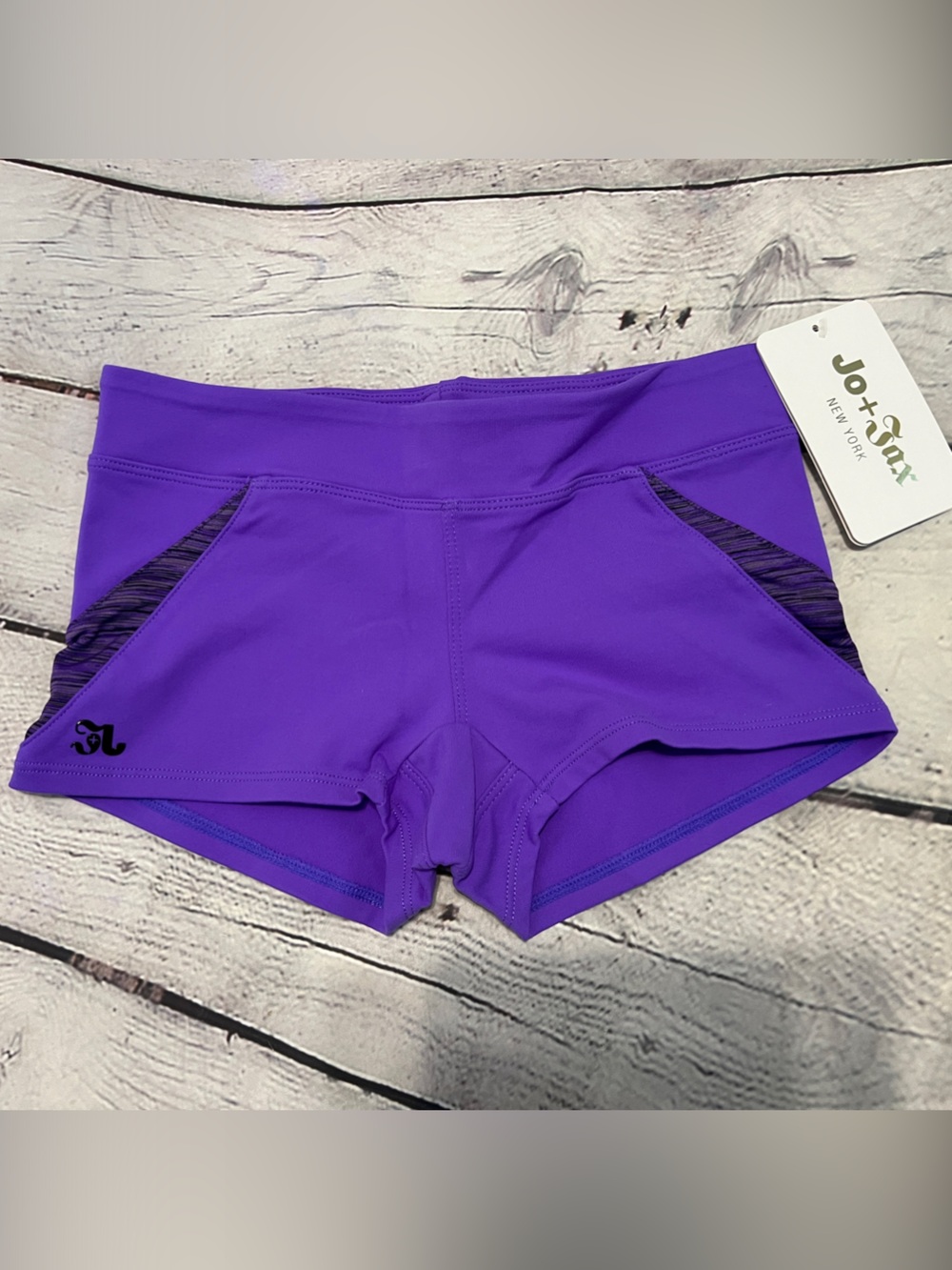 Jo & Jax NWT LC Astro shorts Purple Shorts with Contrast Panels